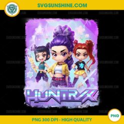 Huntrix Chibi PNG – KPop Demon Hunters Girl Group Cute Artwork