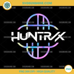 Huntrix Logo PNG – KPop Demon Hunters Holographic Symbol