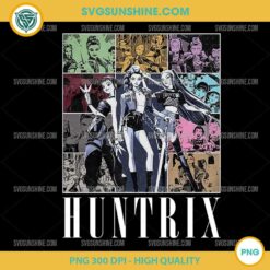 Huntrix PNG Digital Clipart Rumi Mira Zoey KPop Demon Hunters Anime Girls