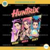Huntrix Trio PNG – Rumi, Mira, and Zoey KPop Demon Hunters Digital Art Download