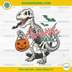 Jurassic Park Halloween PNG &ndash; Dinosaur Skeleton Pumpkin PNG Clipart