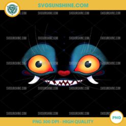Midnight Derpy Tiger PNG – Blue Tiger KPop Demon Hunters Digital Art Download