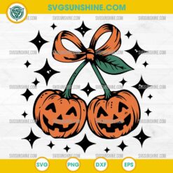 Pumpkin Cherry Halloween SVG