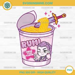 Rumi Super Star Noodles PNG – KPop Demon Hunters Digital Art Download