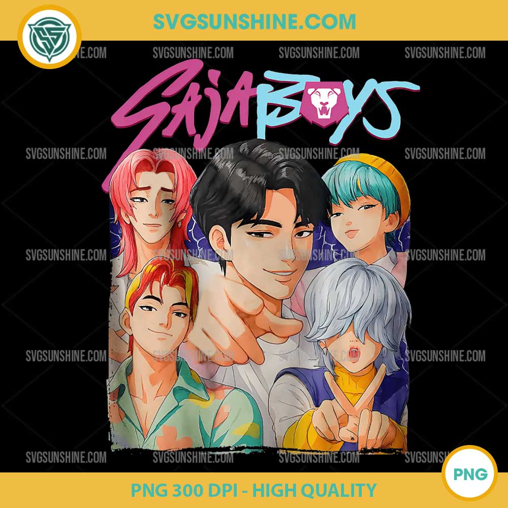 Saja Boys Band PNG – KPop Demon Hunters Characters Digital Download