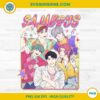 Saja Boys Boy Band PNG – Pastel K-Pop Group Digital Artwork