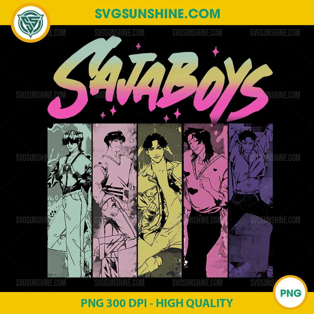 Saja Boys PNG – K-Pop Demon Hunters Character Collection