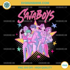Saja Boys Retro KPOP PNG Neon Pop Anime Clipart
