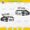 Shes My Trick Hes My Treat SVG Halloween Skeleton Hand Couple PNG DXF EPS