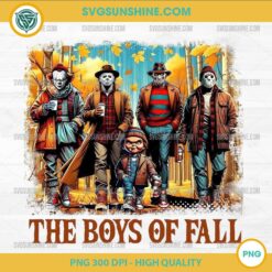 The Boys of Fall PNG – Horror Movie Characters Autumn Clipart Digital Download