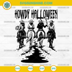 Western Halloween SVG – Howdy Halloween Cowgirl Horse Clipart for Cricut