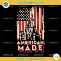 American Made PNG – Distressed USA Flag PNG Design