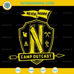 Barry Dort Nevermore Camp Outcast SVG – Wednesday Addams Season 2 Cricut Design