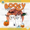 Bluey Halloween Booey PNG with Ghost Bluey Bingo Dog and Pumpkin
