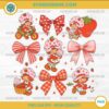 Coquette Bow Strawberry Shortcake PNG Cute Cartoon Design for Crafts