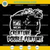 Creature Double Feature SVG PNG DXF EPS – Vintage Horror WLVI 56 Cricut Design