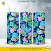 Disney Floral Castle 20oz Skinny Tumbler Template PNG