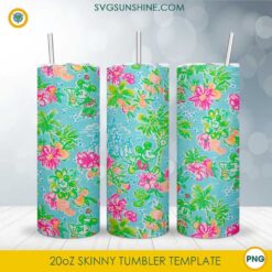 Disney Mickey Floral Castle 20oz Skinny Tumbler Template PNG &ndash; Straight & Tapered Designs