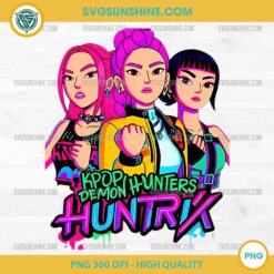 Epic Huntrix PNG – Powerful KPop Demon Hunters Anime Girl Squad Clipart