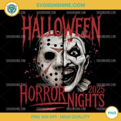 Halloween Horror Nights 2025 PNG Jason Voorhees And Terrifier Clipart
