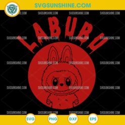 Halloween Labubu Edgy Red Circle SVG PNG DXF EPS Cricut Design