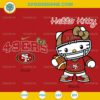 Hello Kitty San Francisco 49ers SVG PNG DXF EPS – Cute NFL Football Hello Kitty Cut File