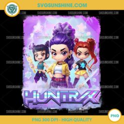 Huntrix PNG – Cute Demon Hunter Anime Chibi PNG Clipart