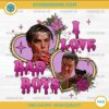 I Love Bad Boys Matthew Lillard Scream PNG Horror Movie Design