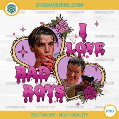 I Love Bad Boys Matthew Lillard Scream PNG &ndash; Horror Movie PNG Design for Sublimation and Crafts