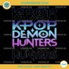 KPop Demon Hunters PNG – Gradient Logo Digital Clipart