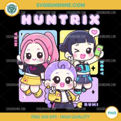 Kawaii Huntrix Chibi PNG – Cute Rumi Mira Zoey Anime PNG Clipart