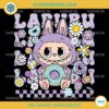 Labubu Floral Donut PNG with Cute Character, Flowers, Candy and Donuts