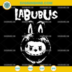 Labubu Grunge SVG PNG DXF EPS – Edgy Distressed Labubu Cricut Design