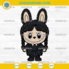Labubu Wednesday SVG PNG DXF EPS – Cute Wednesday Addams Cricut Design