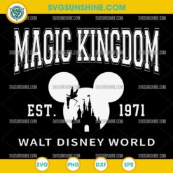 Magic Kingdom Est. 1971 SVG PNG Walt Disney World Castle Mickey Silhouette