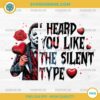 Michael Myers Silent Type Valentine PNG Horror Valentine’s Day Clipart
