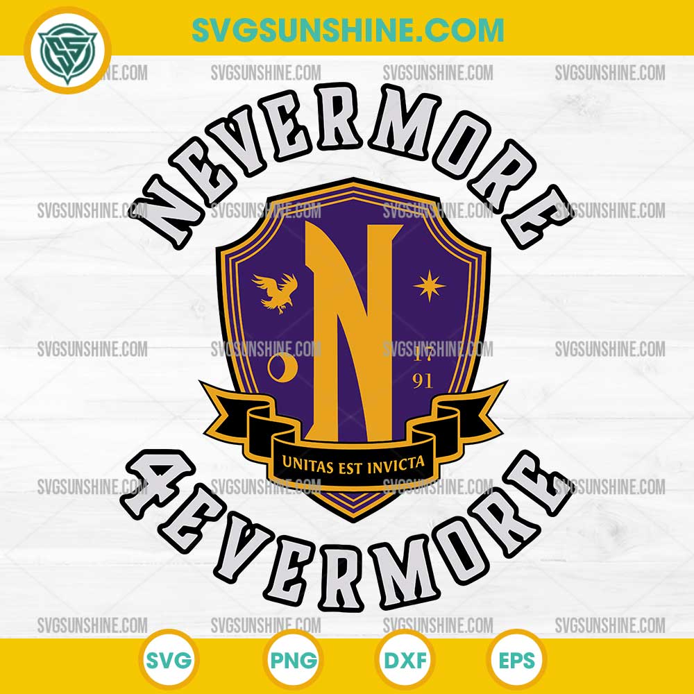 Nevermore 4Evermore SVG – Wednesday Addams Season 2 SVG PNG DXF EPS