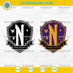 Nevermore Academy Emblem SVG PNG DXF EPS – Wednesday Addams Season 2 Cricut Design