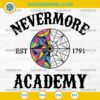 Nevermore Academy Est 1791 SVG – Wednesday Addams SVG PNG DXF EPS