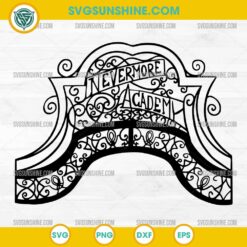 Nevermore Academy SVG PNG DXF EPS – Wednesday Addams Season 2 Cricut Design