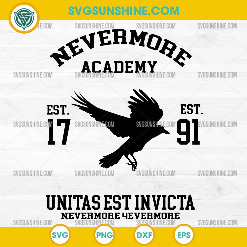 Nevermore Academy SVG – Wednesday Addams Season 2 SVG PNG DXF EPS
