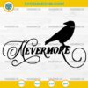Nevermore SVG – Wednesday Addams Season 2 Raven Gothic Cricut Design
