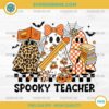 Spooky Teacher Halloween PNG Cute Ghosts with Books and Pencil