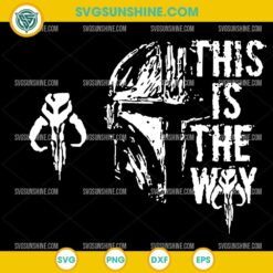 Star Wars This Is The Way SVG – Mandalorian Helmet Cricut Design