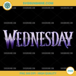Wednesday Addams Logo PNG – Wednesday Season 2 High Quality 300 DPI Design