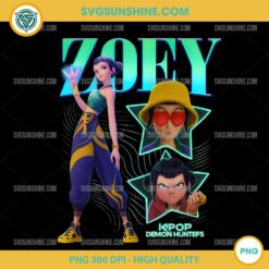 Zoey Huntrix PNG – KPop Demon Hunters Anime Girl Digital Clipart
