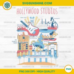 Disney Hollywood Studios PNG colorful attractions design for Cricut and Silhouette