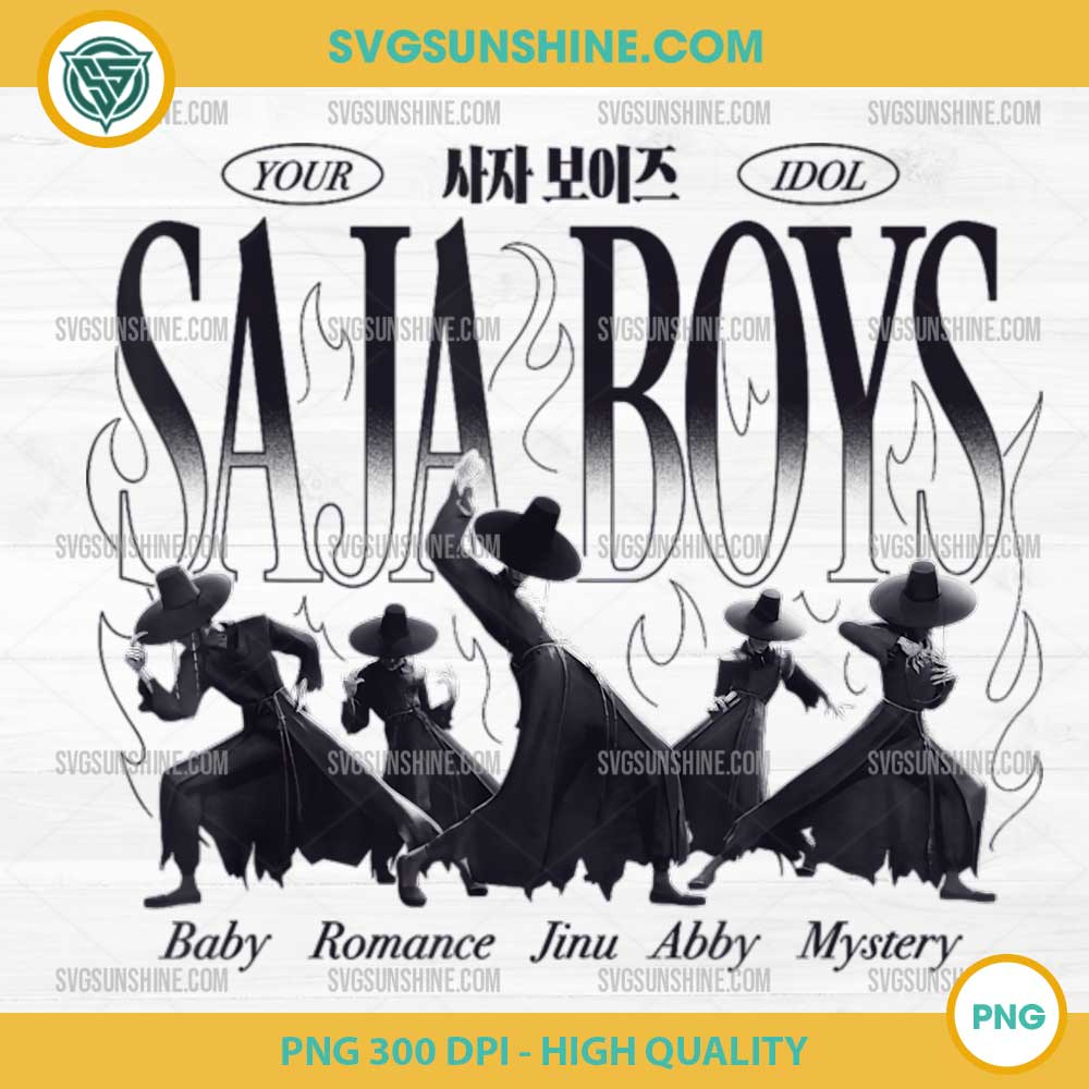 Saja Boys PNG Your Idol Kpop Digital Download