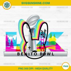 Bad Bunny Benito Bowl Logo PNG, Super Bowl LX 2026 Benito Bowl PNG Digital Download, High Quality Transparent File