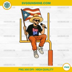 Bad Bunny Benito Bowl PNG, Puerto Rican Benito Bowl 2026 Digital Art PNG File, High Quality Transparent Download